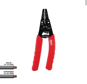 Milwaukee 10-20 AWG Wire Stripper/Cutter with Comfort Grip - Ergonomic Handle, Curved Blade, Swing-Lock Design, Rust Protection, Limited Lifetime Warranty