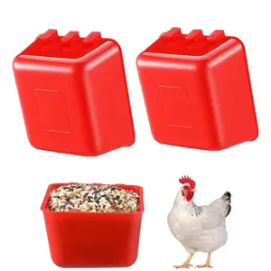 Hanging Bird Feeder, 5 Counts/set Hanging Bird Feeding Bowl, Pet Feeding Supplies for Chicken, Rabbit, Parrot, Pigeon, Bird Cage Accessories, Chicken Feeders