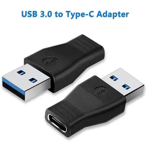 2pcs Usb3.0a to USB-C OTG Adapter, Fast Charging 5gbps, Data Sync for Mobile Phones, Tablets, Headphones, Mobile Phone Accessories