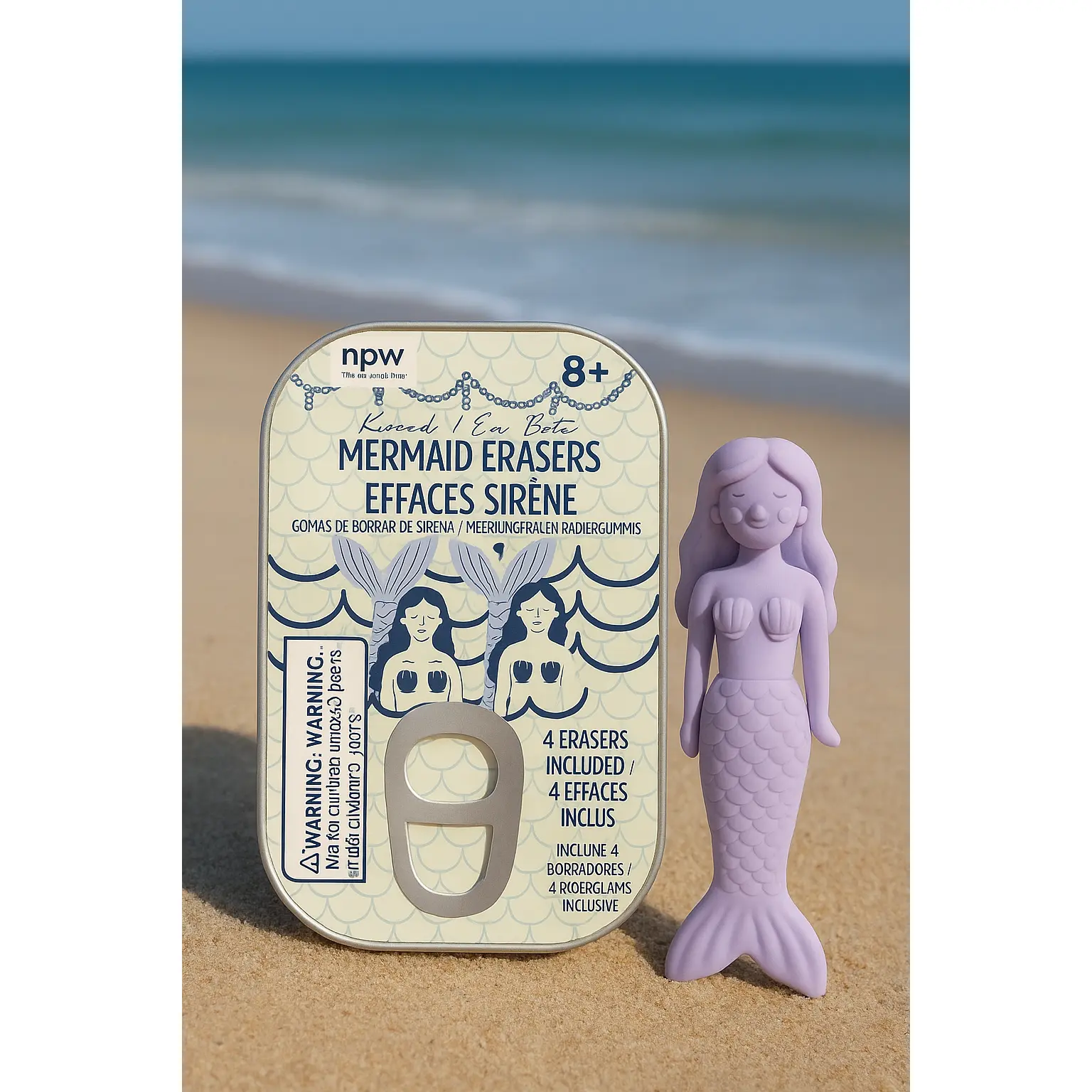 Mermaid Erasers 4 Pack