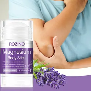 ROZINO Magnesium Body Stick Youth Formula Lavender Scented Moisturizer for Skin Care 40g/1.4oz