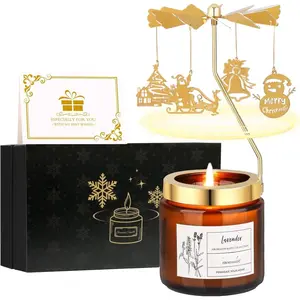 Birthday Gifts for Women, Valentines Day Candles for Women, Rotatable Scented Candle for Anniversary,Mothers Day  from Daughter Son Sister (Christmas)