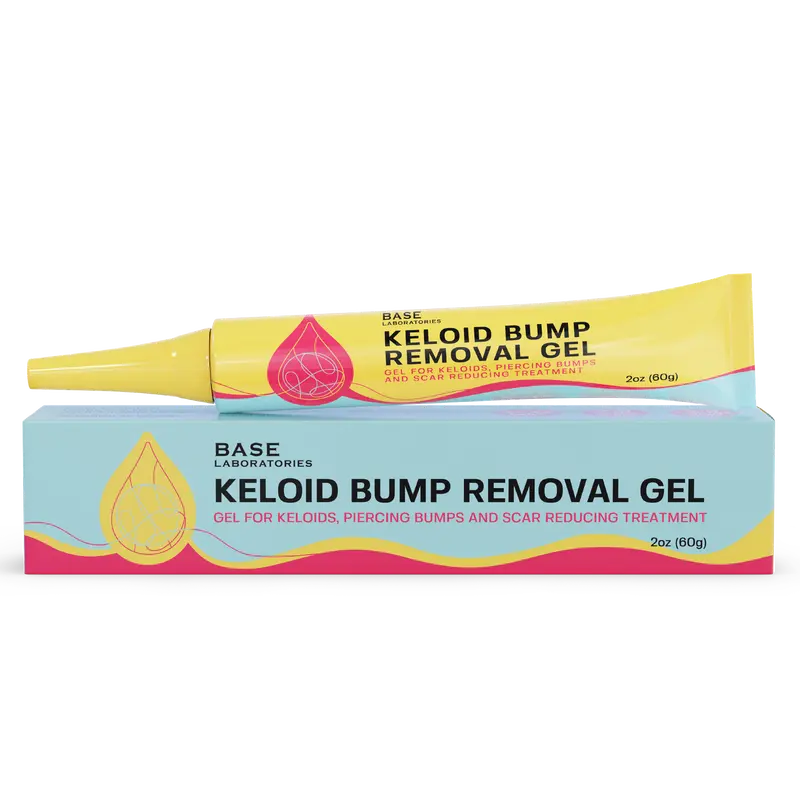 Base Laboratories Piercing Bump Gel – Soothing Gel for the Look of Raised Piercing Bumps & Uneven Skin Texture with Aloe Vera, Snail Mucin & Helichrysum, 2 oz