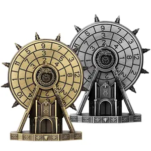 Dnd Ferris Wheel Dice Tray, 7-In-1 Metal D&d Twisted Dice Set, Dragon Logo Gift Box, Tabletop Role Playing Game Accessories