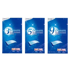 9D WHITE Teeth Whitening Strips, Hydroxyapatite Infused Whitening Strips, Non-Sensitive Tooth Whitener with Enamel-Safe Formula, Residue-Free, Non-Slip Whitening Strips (21 Count)