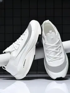 Men's Sporty Sneakers, Stylish Patchwork Colors, Breathable Flyknit Upper, Tpu Bubble Sole, Cushioned, Anti-Slip, All-Season Comfort, Breathable Running Sneakers, Breathable Runner, Running Athletic Shoes