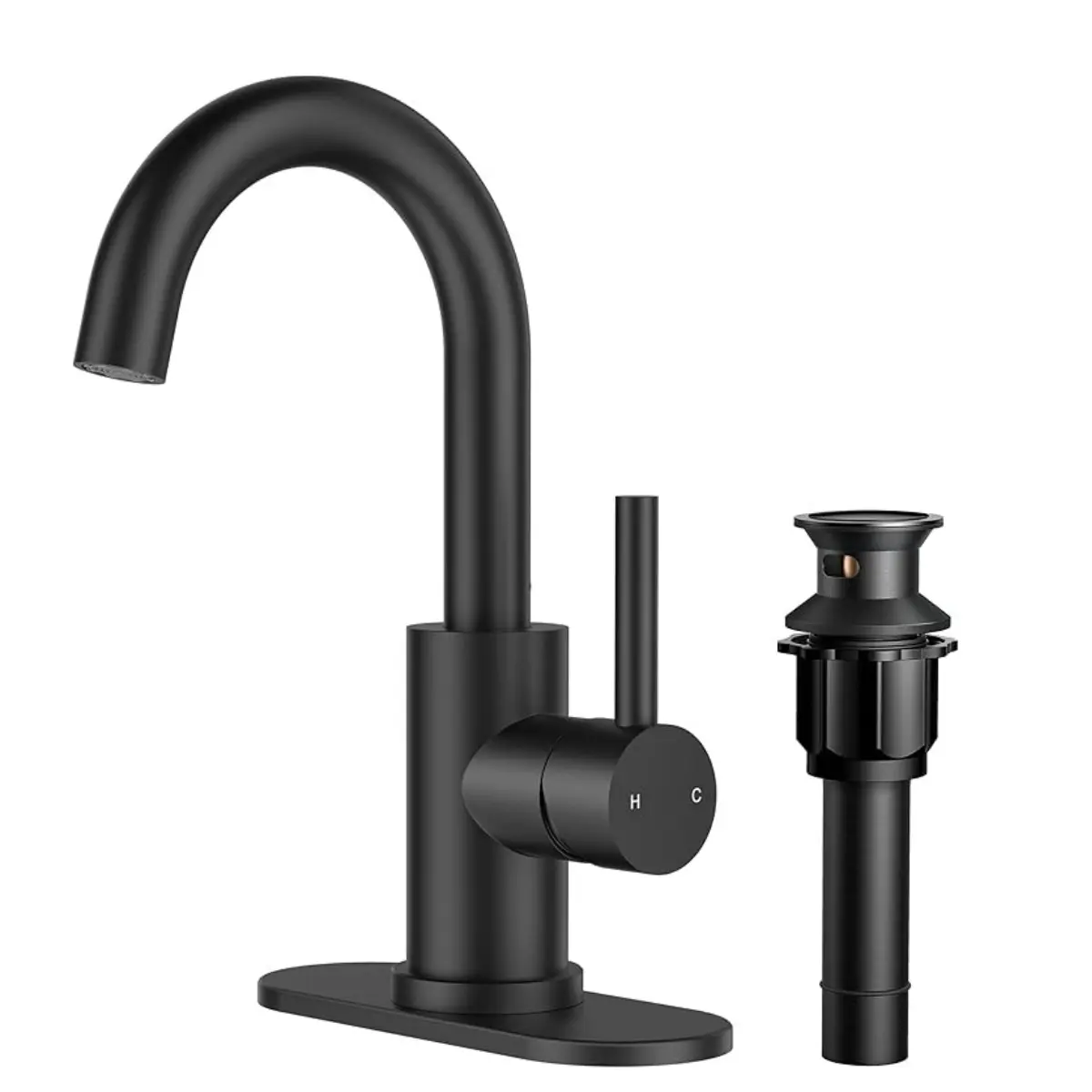 FORIOUS Wet Bar Sink Faucet Single Hole with 360° Swivel Spout, Single Handle Bathroom Faucet 1 Hole or 3 Hole with cUPC Supply Line. homeessentials