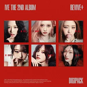 IVE – REVIVE+ (Digipack Ver.) | The 2nd Album Official K-Pop CD-R | 6 Member Versions (Choose: Yujin / Gaeul / Rei / Wonyoung / Liz / Leeseo) | Photobook + Mini Folded Poster + Random Photocard | BLACKHOLE / BANG BANG