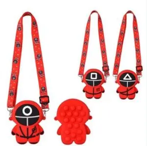 Squid Games Pop It Push Bubble Small Crossbody Purse
