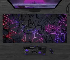 Tech Pattern RGB Gaming Mouse Pad — XL Extended Edition
