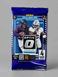 2025 Donruss Optic NFL 4-Card Football Pack (Factory Sealed) – Rated Rookies, Inserts, Parallels