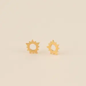 Sunburst Huggie Hoop Charms