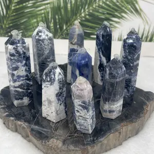 Sodalite tower--with white inclusion