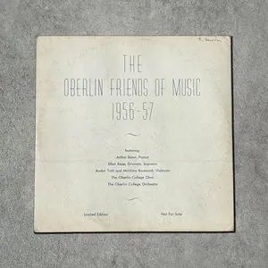 “The Oberlin Friends Of Music 1956-57” Vintage Record Vinyl
