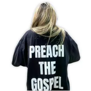 ️ Preach the Gospel Oversized graphic Tee, Bold Christian Faith Statement Shirt, Minimal Streetwear Style for Believers & Jesus Followers women Sweatshirt, Hoodie, Comfort Colors