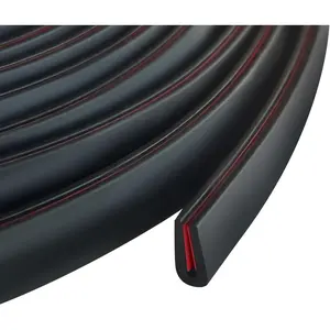 Edge Trim, 1/16" Edge Trim, Flexible Self Adhesive U Edge Guards, Protector For Edge, Sheet Metal,Car Doors, Peel and Stick Door Guard, Black, 10Ft
