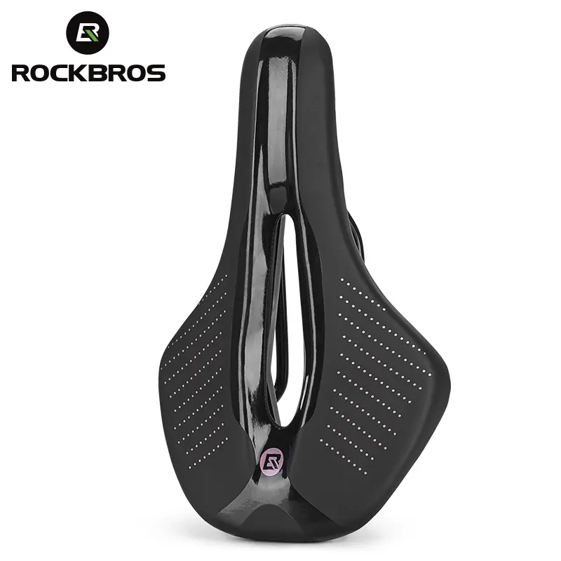 ROCKBROS Ultralight Breathable Hollow Nubuck Cycling Bike Saddle with Foldable Cushion for MTB, Road Bicycles, Road Cycling Gear