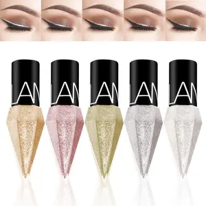 Glitter Diamond Eyeliner Set - 5 Color Shimmer Eyeliner Waterproof Smudge Proof Long Lasting Ultra Fine Tip for Versatile Makeup Looks