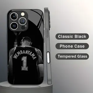 IPhone 17 Promax Wembanyama Phone Case Tempered Glass Anti Drop, Anti Sweat Suitable for iPhone 16 15 14 13 12 11 Plus Air Xs Samsung A03-A56 S10-S25 Series Protective Shockproof Rugged Case Protection Basketball