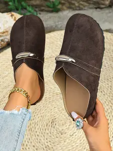 Lazy Person Delight! Slip-On Slippers, Comfortable Soft Sole, Leopard Print, Perfect for Daily Wear, No-Think Pairing, Easy to Match