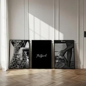 Black & White Luxury Fashion Poster Set of 3 | Luxury Fashion Prints, Designer Wall Art, Hypebeast Decor #96