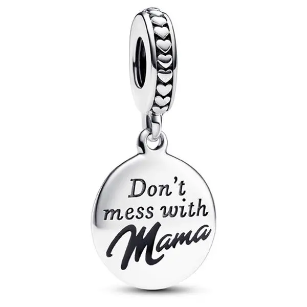 Pandora Mama Engravable Dangle Charm 793204C01, Mum, Round