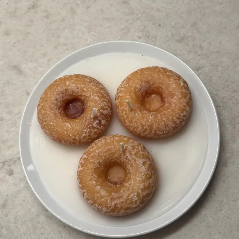 Velvet Candy Luxe Fall Collection: Glazed Donut Trio Candle