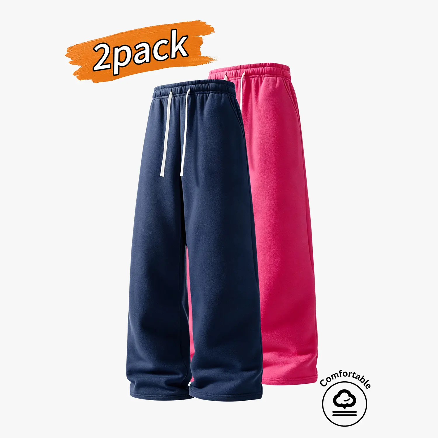 Navy blue + rose red
