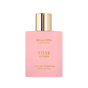 Bellavita Luxury Rose Woman Eau De Parfum 100ML | Floral Women Perfume | Long Lasting Romantic Fragrance | Perfume for Women | Women Perfume Gift Set | Women’s Day Gift