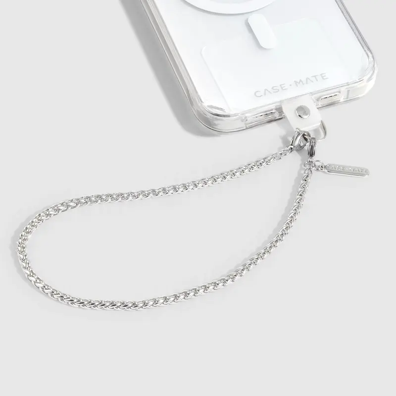 Dainty Silver Chain Phone Charm