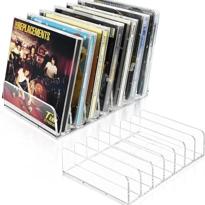 DVD/CD storage rack, eyeshadow palette storage tray, cosmetic rack, makeup tool divider rack, sunglasses storage rack