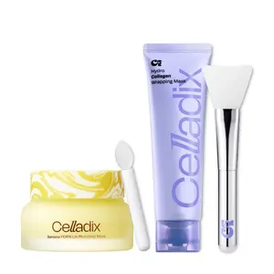 [Celladix Official] [TikTok Shop Edition] Overnight Glow Duoㅣ Face & Lip | Collagen Wrapping Mask + Lip Plumping Mask