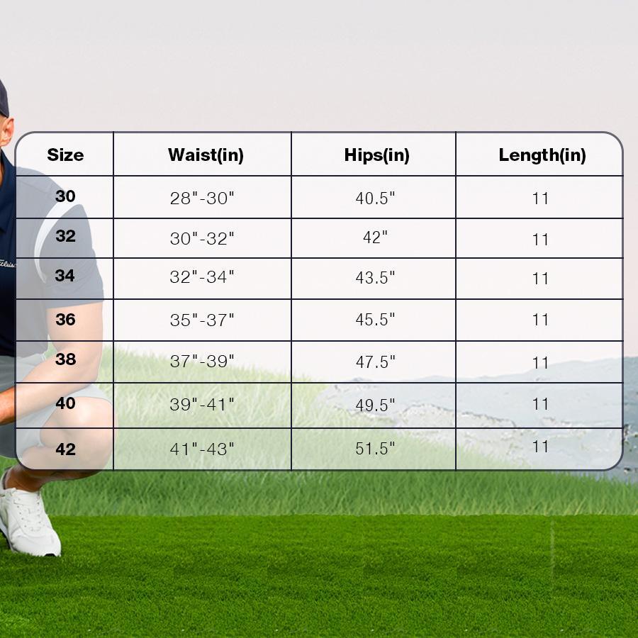 G Gradual Men's Golf Shorts with 5 Pockets 11" Inseam Stretch Quick Dry Casual Work Dress Shorts for Men