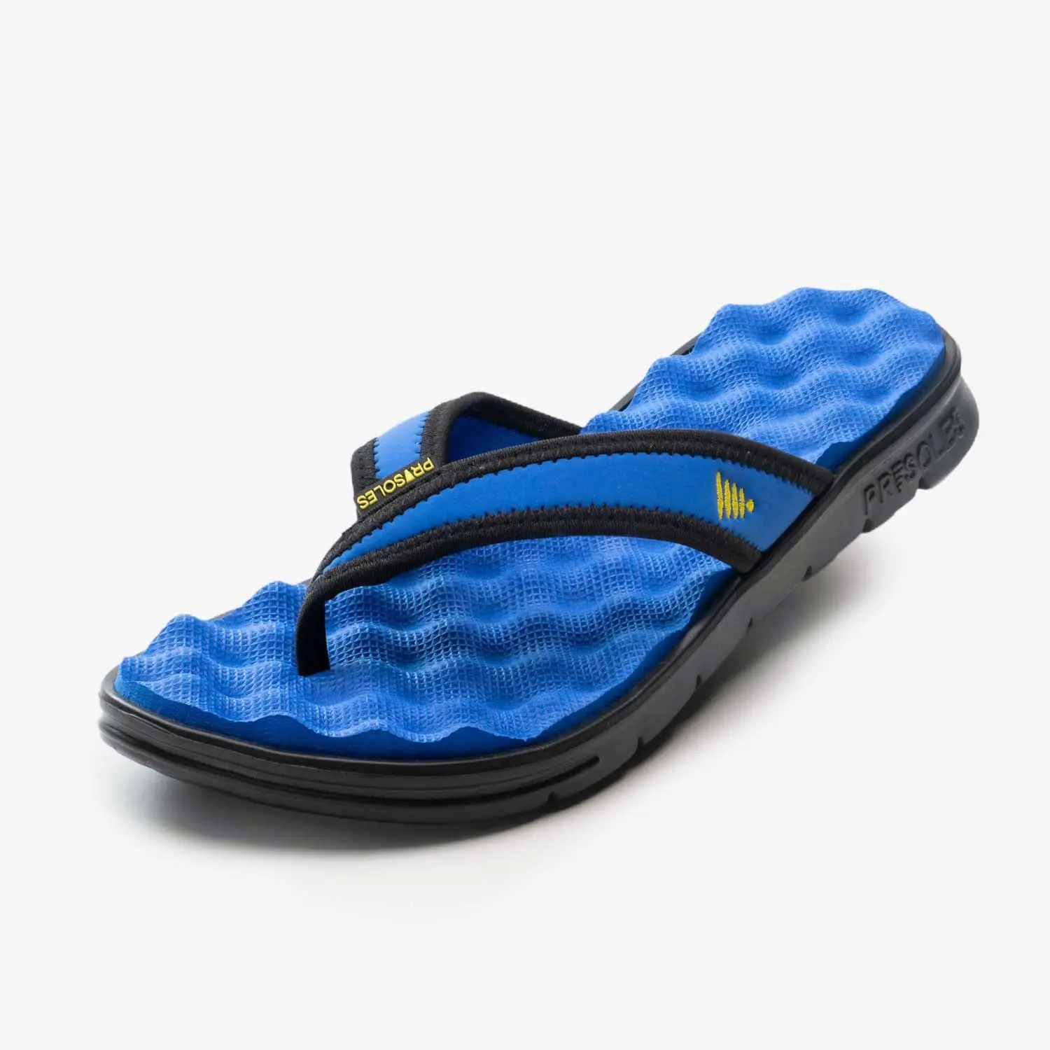 Unisex Recovery Thong Sandals, Solid Athletic Shoe with Acupressure Massage Footbed, Lightweight Impact-Absorbent Footwear for Post Workout, Open Toed Sandals, Slip On