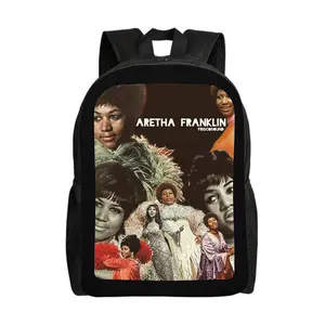 Aretha-Franklin-Backpacks for Girls, Cute School Backpack, Aesthetic Bookbag for Teens, Lightweight Classic Backpack for Travel, Work, Picnic A-4