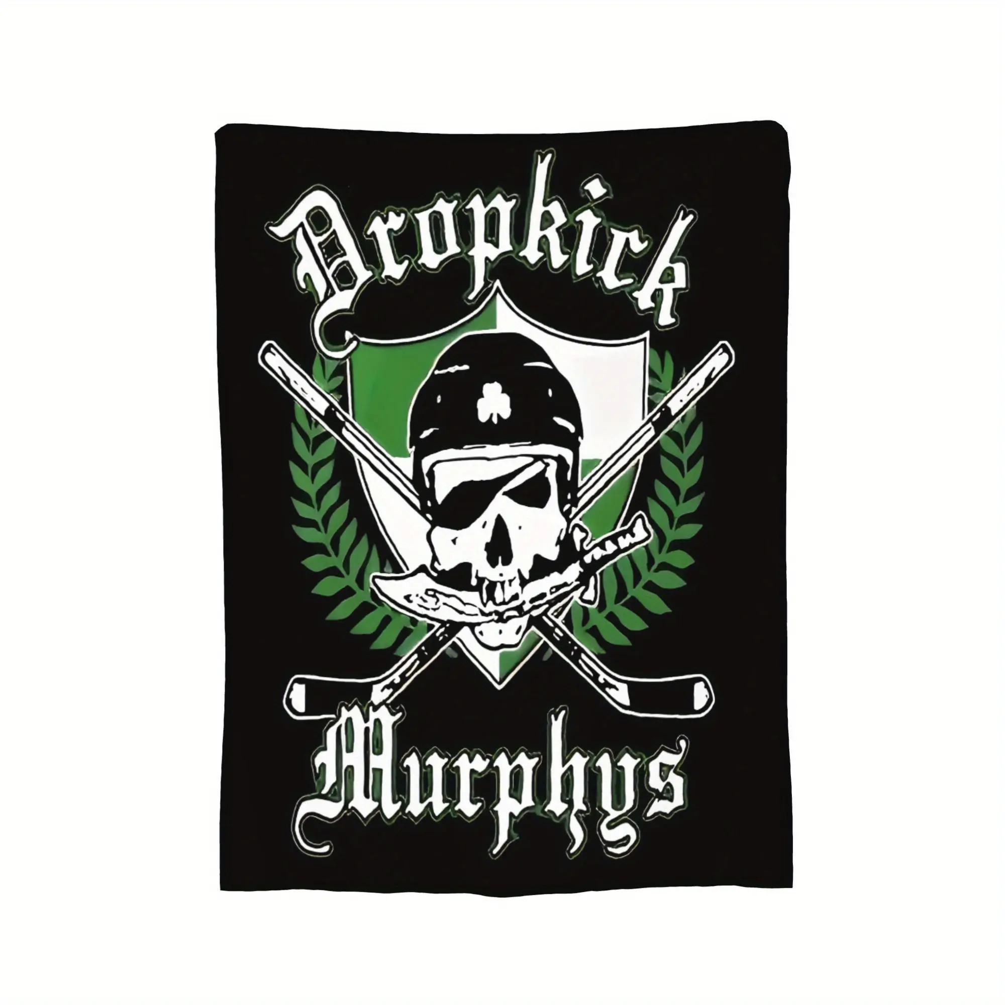 Dropkick Murphys theme print ultra-soft flannel blanket, warm and comfortable, suitable for sofa, bedroom, office in all seasons