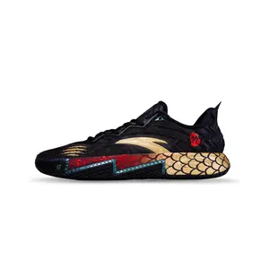Anta KAI 2 Basketball Shoes for Men – Black-Gold Dragon Scale Design, Cushioned, Durable, Responsive Verifiable, with credentials and supporting global authentication