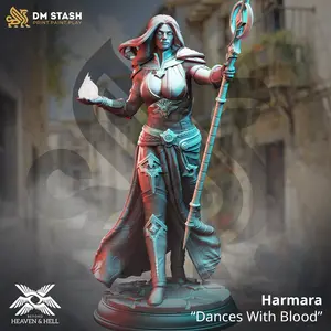 Harmara 3D-Printed Resin Miniature - DM Stash, Resin Figures, Figurines & Miniatures, Home Decor Statue for Home Supplies, Great for Dungeon Masters and Collectors
