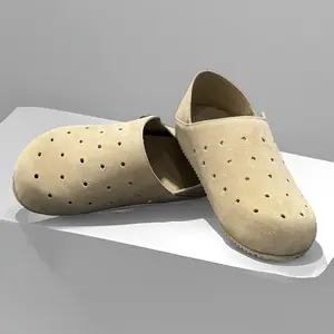 2026 Trendy Breathable Convertible Backless Mule Shoes for Men, Comfortable Slip-On Perforated Casual Clogs, Lightweight Summer Footwear for Indoor & Outdoor Daily Wear