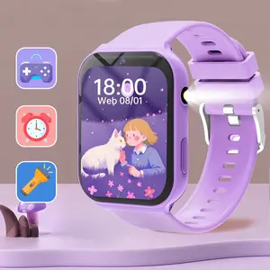 Kids Touch Screen Game Watch, Touchscreen Smartwatch, Wireless Smart Watch, Low Power Battery, Multi-Sport Tracking, Various Colors, Real-Time Video Call & Voice Chat, Camera, Flashlight, Calculator, Multi-Language Support, BT Connect