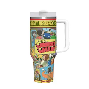 40oz Insulated Mug, Bob's burgers colorful with intricate patterns Insulated Tumbler,Double-Wall Vacuum Insulated Stainless Steel with Straw Lid & Handle, Leak-Proof Thermal Mug Keeps Drinks Hot 12H and Cold 24H, Valentines Birthday Gift