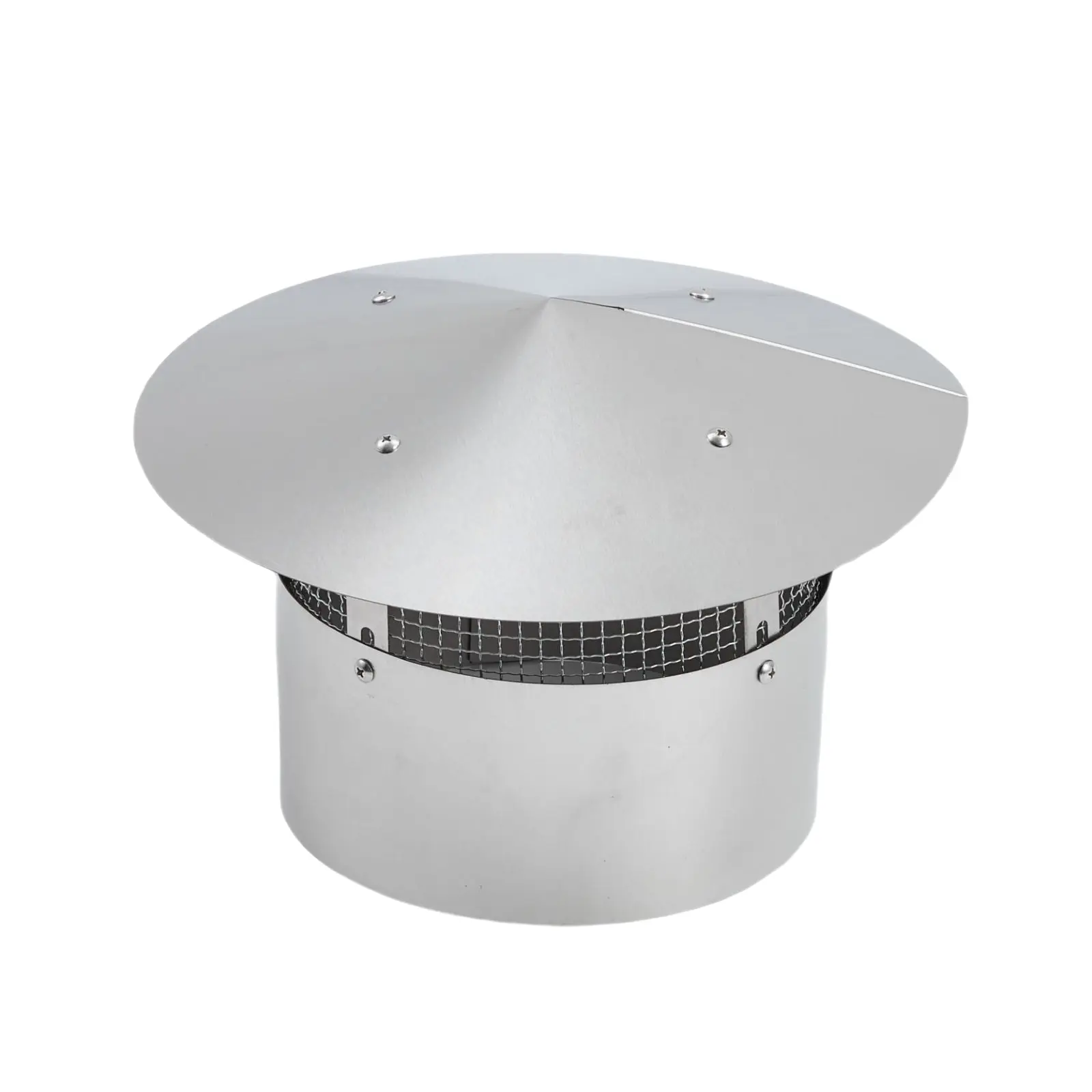 【GARVEE】Roof and Chimney Vent Caps in 6 and 8 Inch Sizes with Removable and Cone Top Designs, Galvanized Steel and Stainless Steel Construction, Damper and Screen Options, Easy Installation, Available in Black and Silver