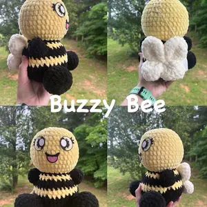 Hand Crocheted Buzzy Bee - Buzzy Bee Plushie