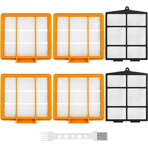 6-Pack Replacement Part for Shark AV2501AE RV2502AE AV2501S RV2520AOUS AV2510AOUS  AI Robot Vacuum Cleaner,4 x filters,2 x Pre- Filter for shark av2501s filters