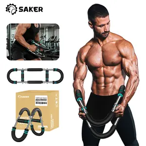 Saker Rotating Arm Trainer - Powerful Adjustable Resistance Portable Home Upper Arm Strength Training Fitness Equipment with Chest Exercise Machine