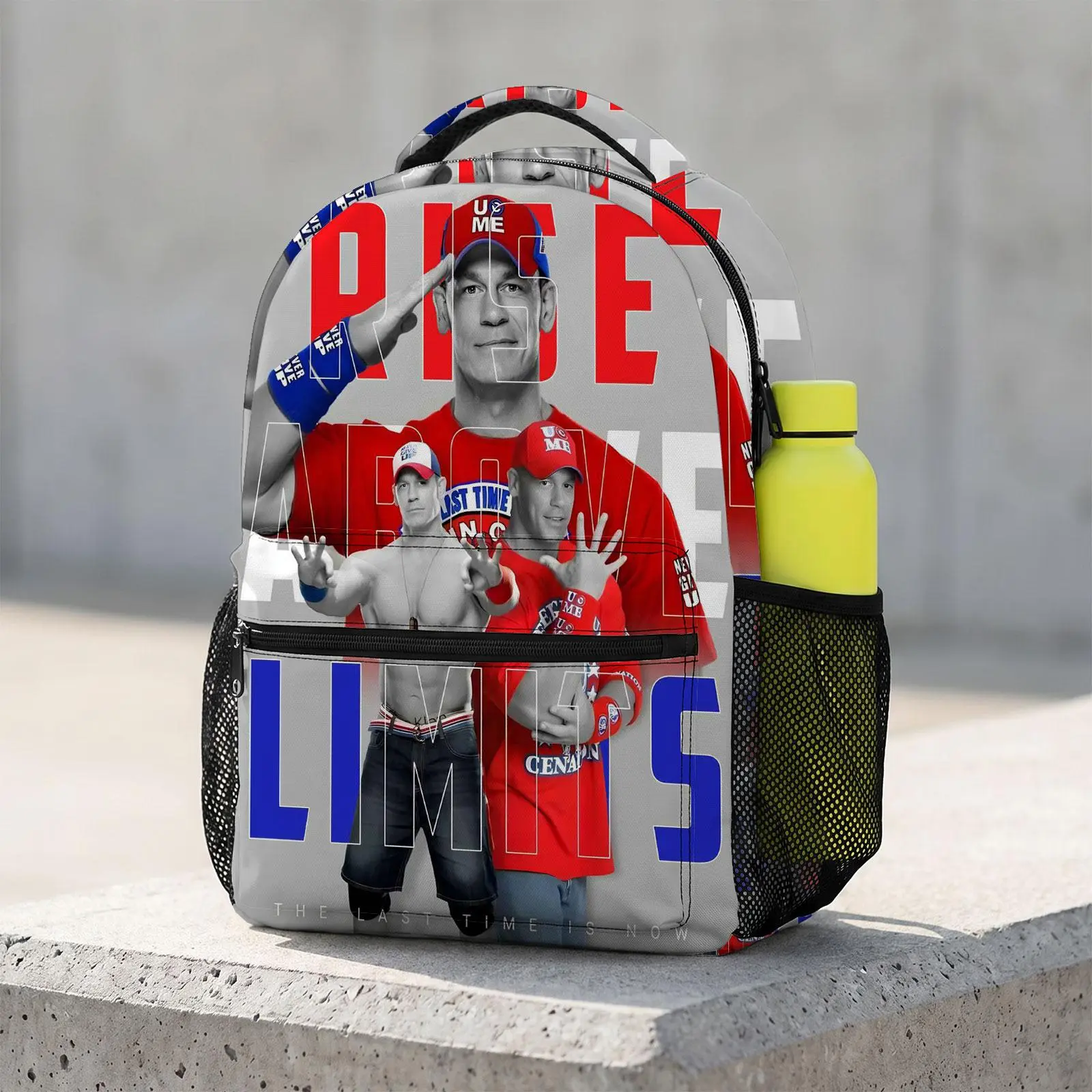 WWE Cute Cartoon School Backpack for Teen Boys | Aesthetic Print Bookbag for Kids & Students | Large Capacity Casual Daypack Casual Printed Backpack Casual College Backpack