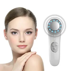 Facial Massager Machine - Skin Care Tool for Glowing Skin with Red & Blue LED Light, Facial High Frequency, Face Lifting Massage