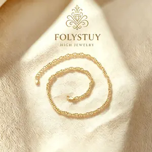 O-shaped The bracelet is 8.66 inches long and the necklace is 21.6 inches long.【FOLYSTUY】pig nose necklace bracelet, handcrafted bracelet with adjustable length and extension chain, with lobster clasp Y146.W172