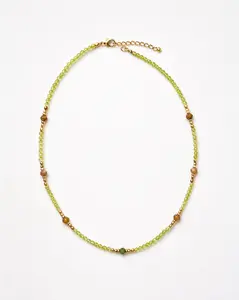 Peridot Choker Crystal Necklace Healing Stones