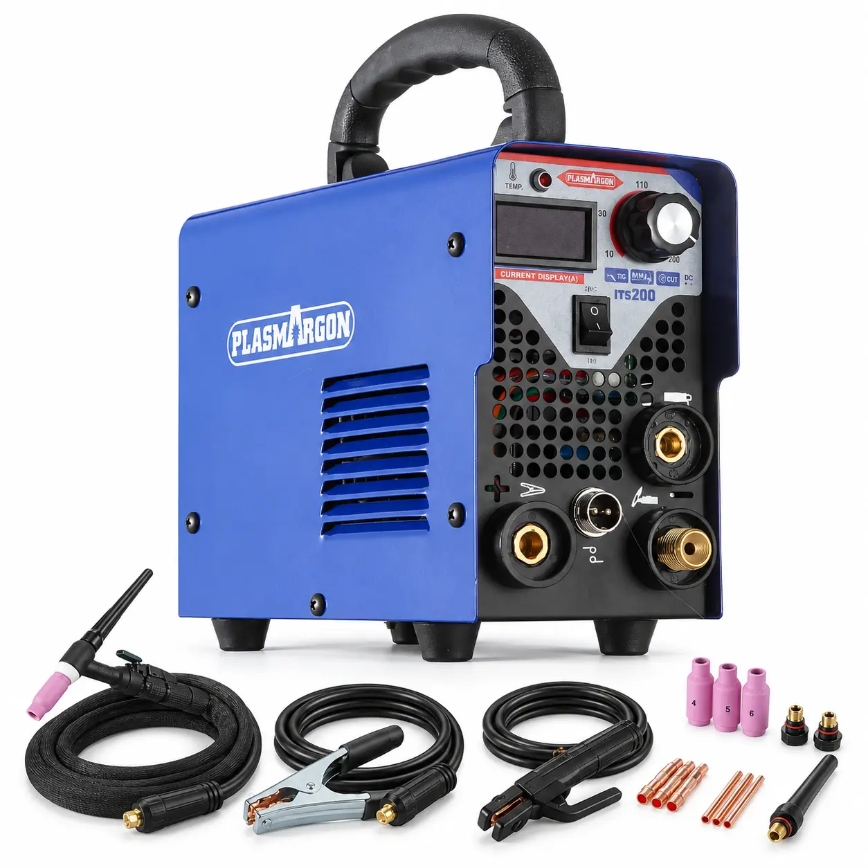 ITS-200 200A Inverter Welder, Stick/MMA & TIG Welding Machine, 110V/220V, Portable Welding Equipment
